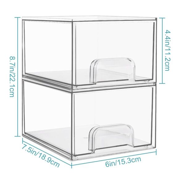 Dark Grey Legos In New Stackable Clear Acrylc Box Size 7.5"D x 6"W x 4.4"H Mixed - Picture 2 of 7